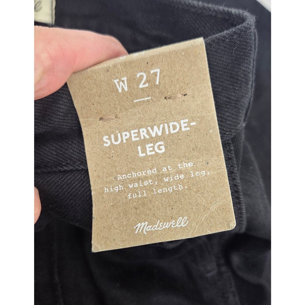 Madewell Black Wide-Leg High-Rise Jeans - Picture 6 of 7